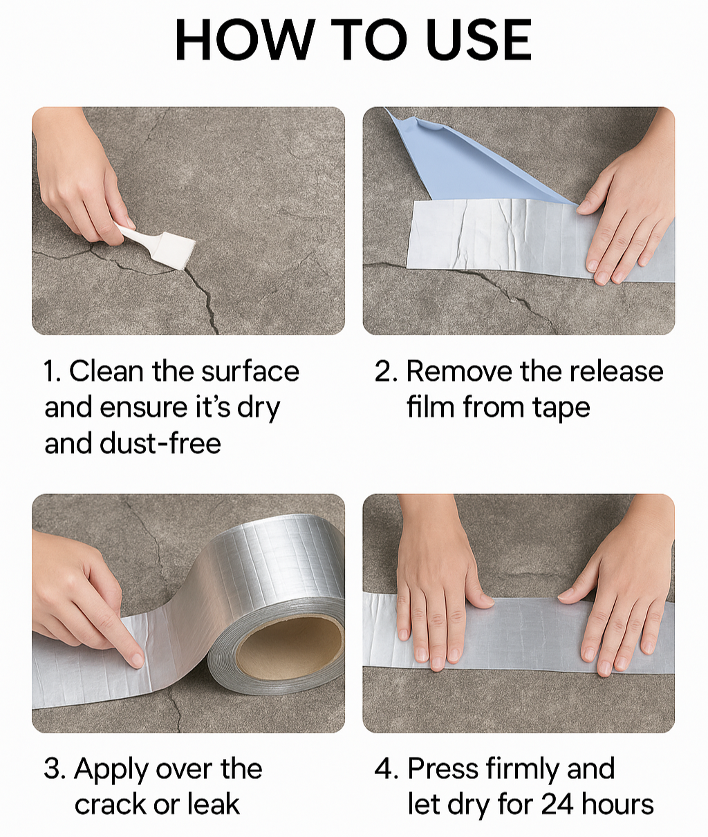 Waterproof Repair Aluminum Foil Tape